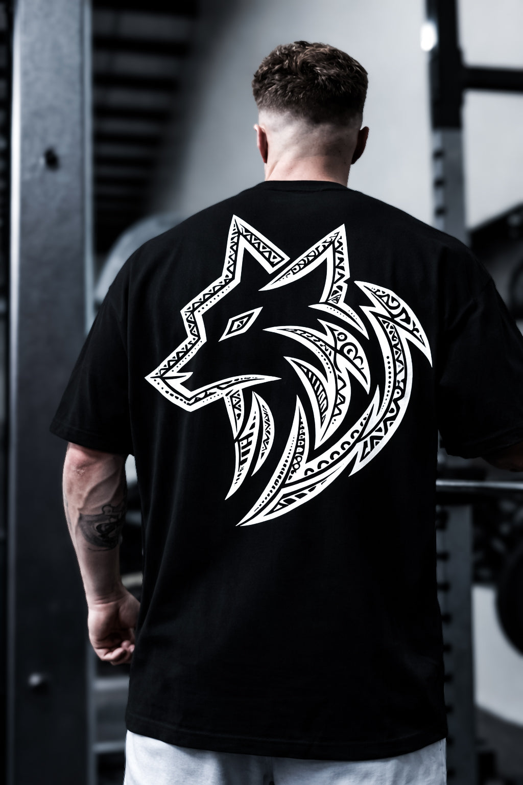 TRIBAL black oversized tee