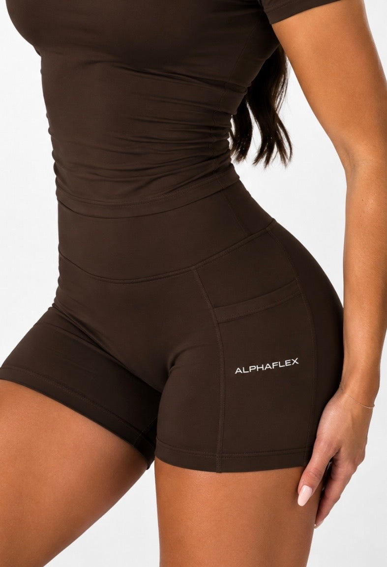 HYBRID short brown