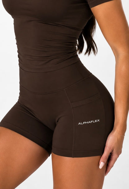HYBRID short brown