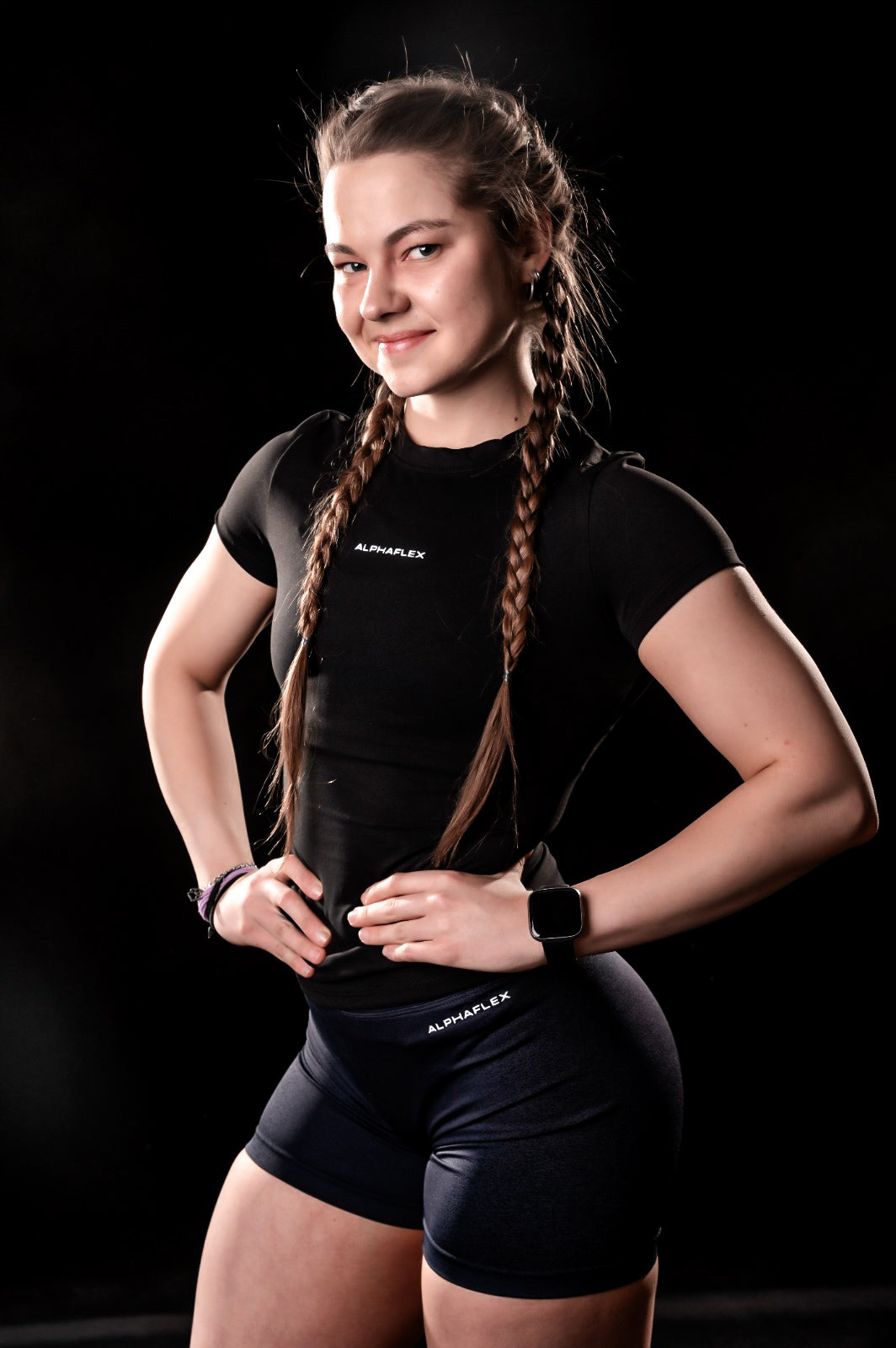 FLEX 2.0 black compression tee
