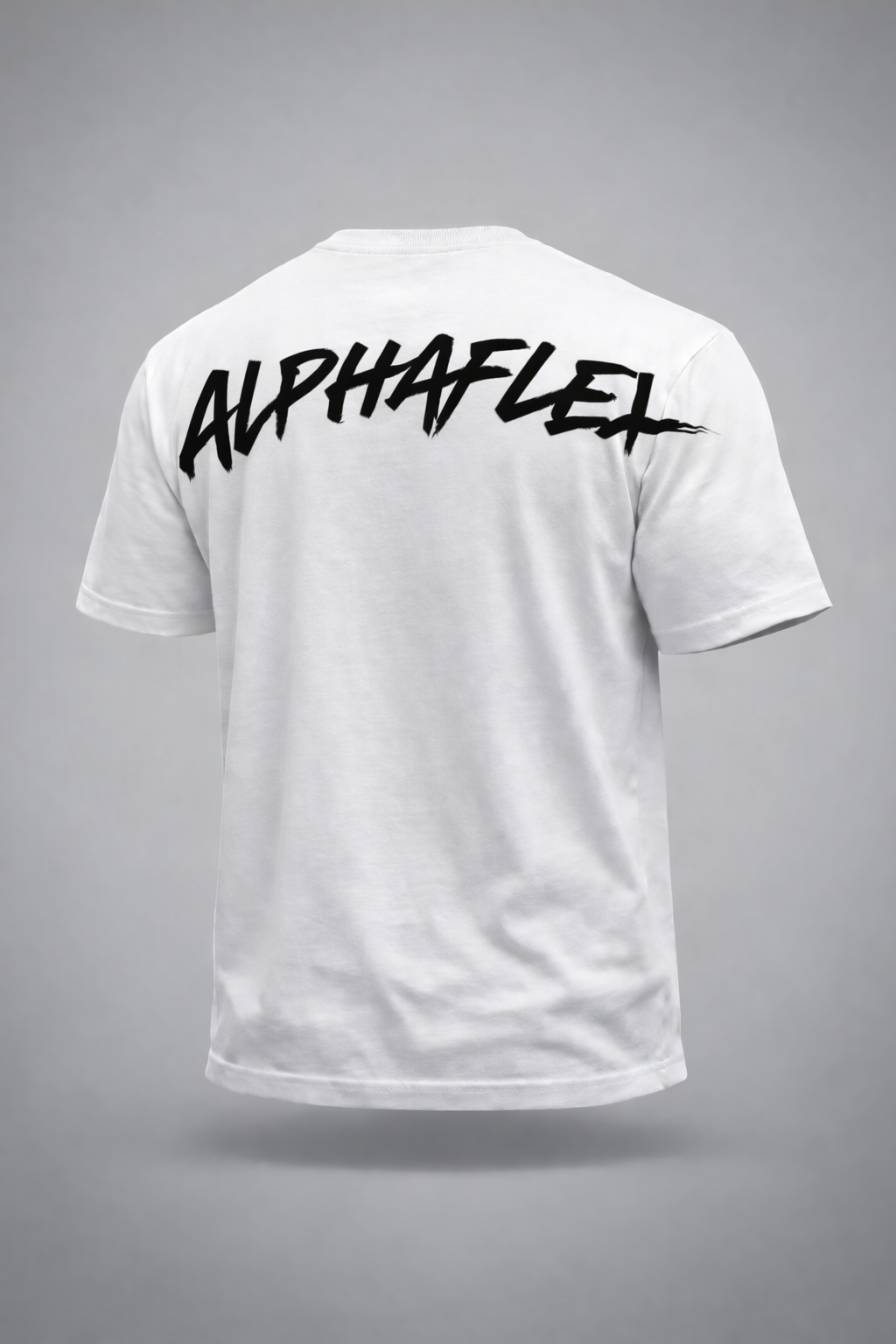 mens ALPHA white oversized tee