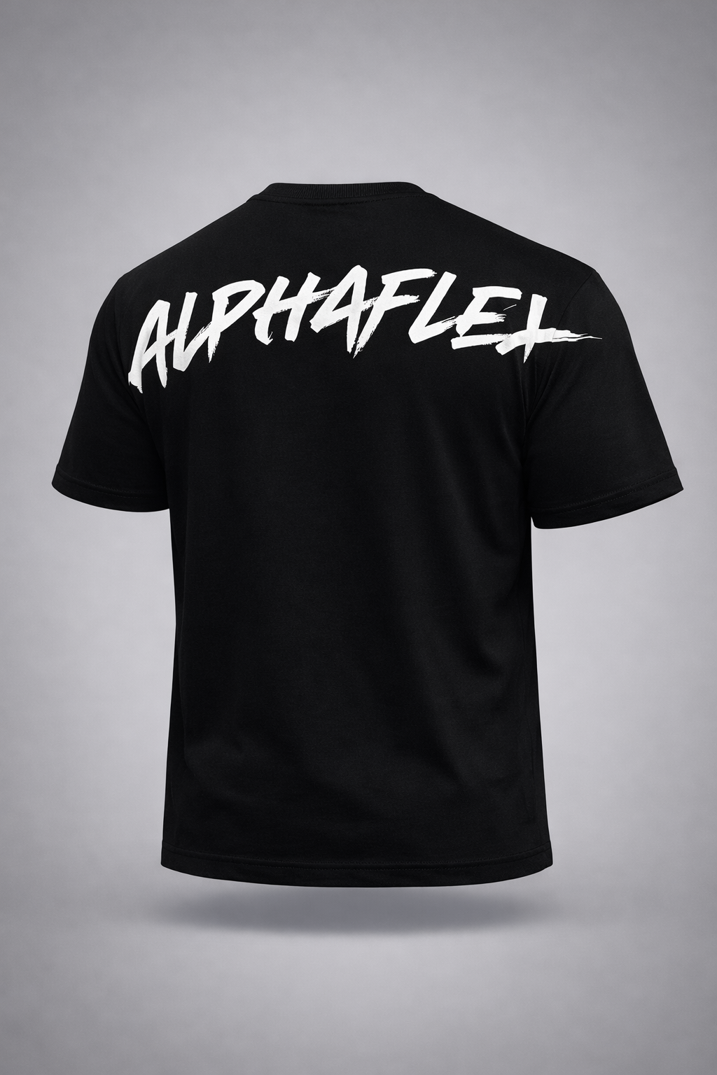 ALPHA mens black oversized tee