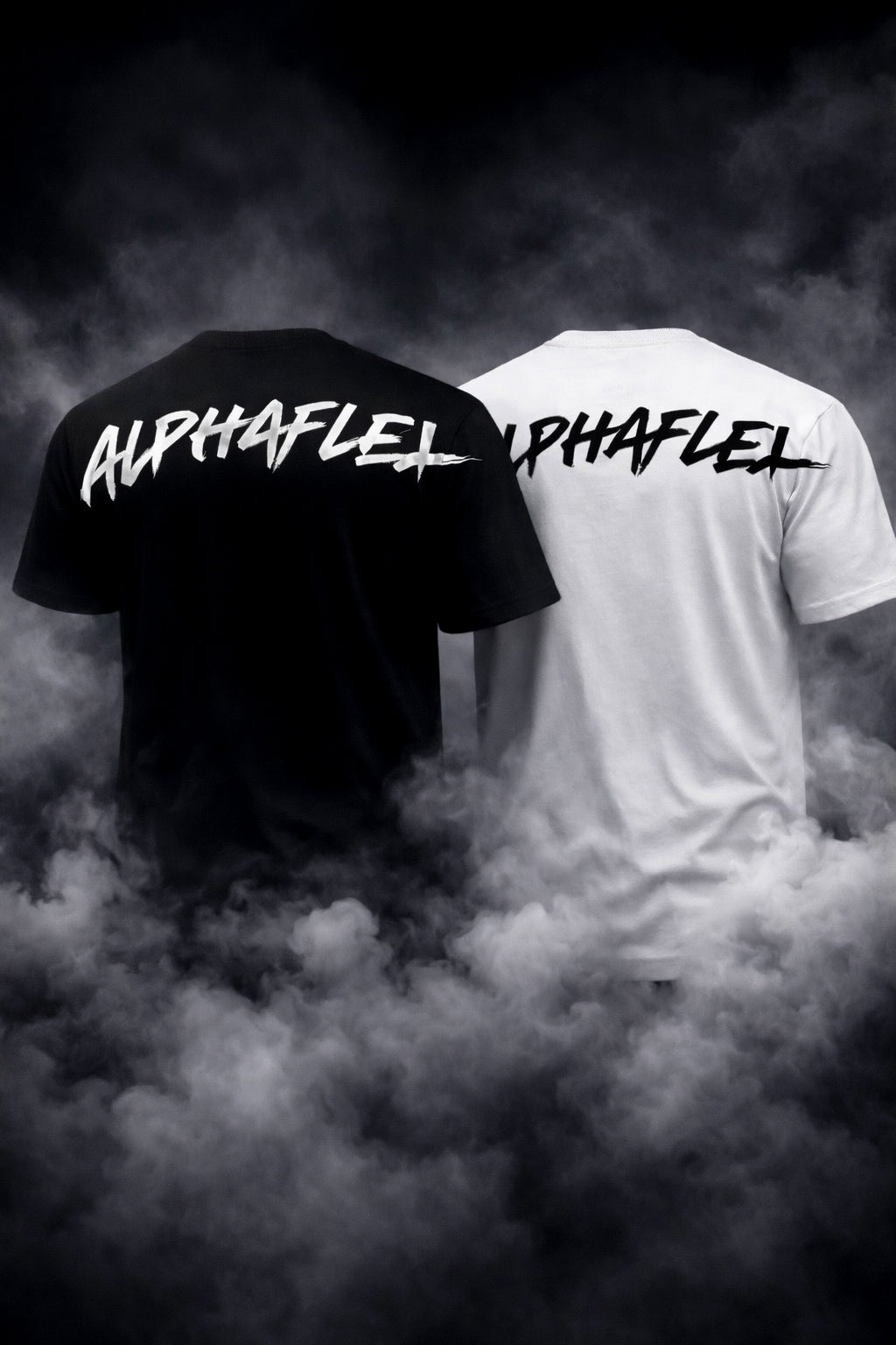 ALPHA mens black oversized tee