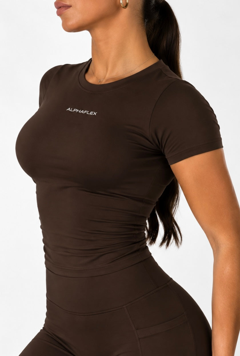 HYBRID tee brown