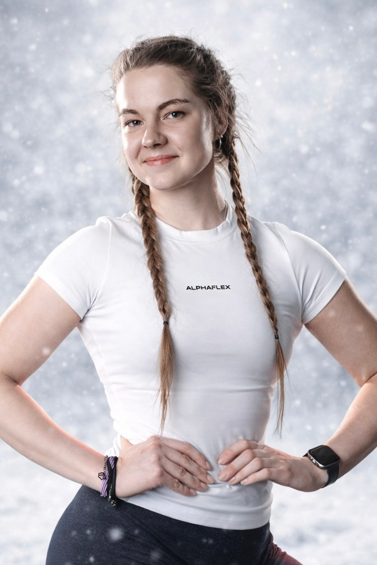 FLEX 2.0 white compression tee