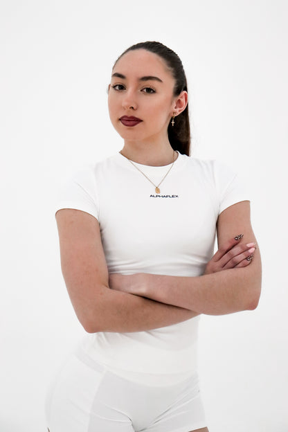 HYBRID tee white