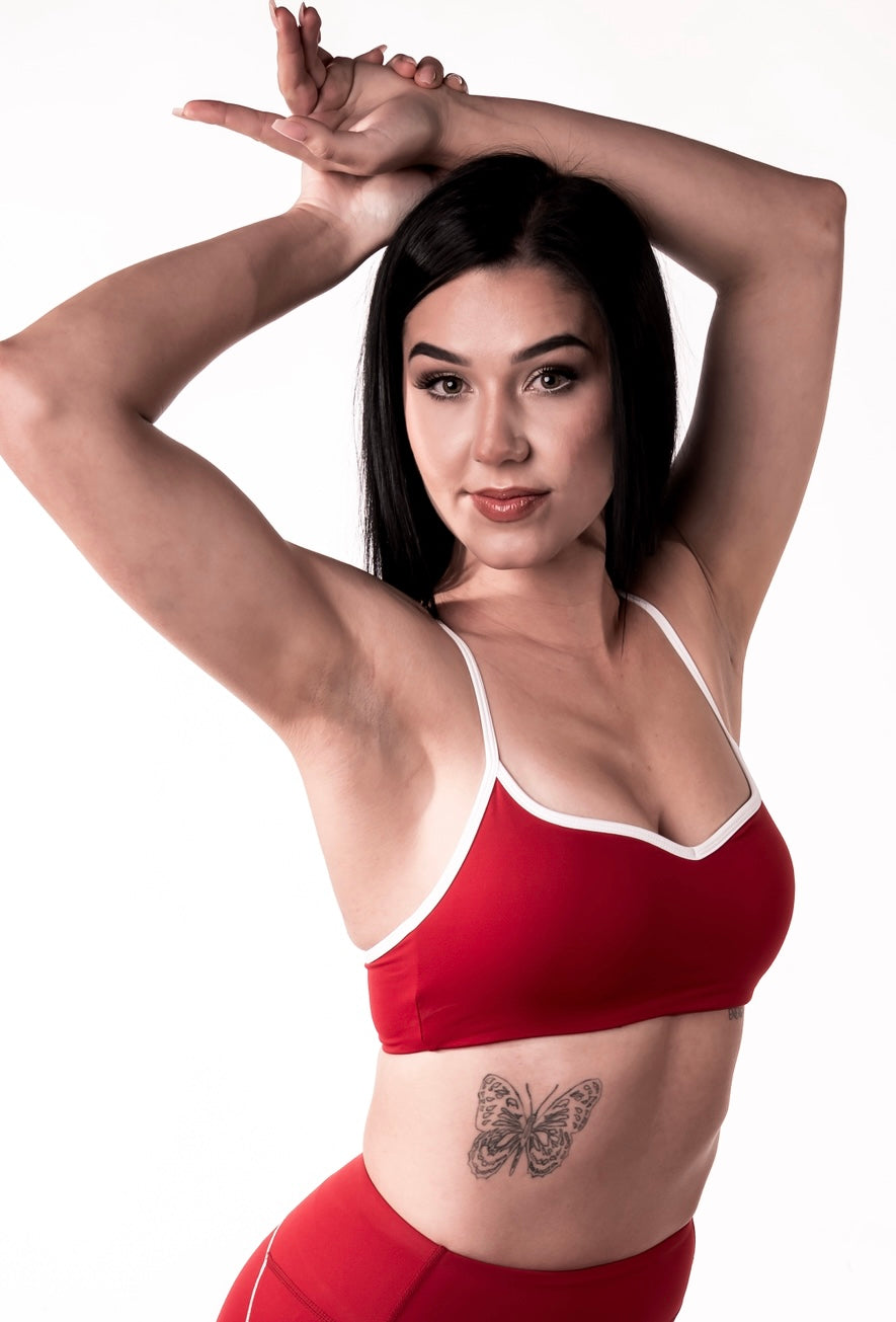ALPHA burgundy top