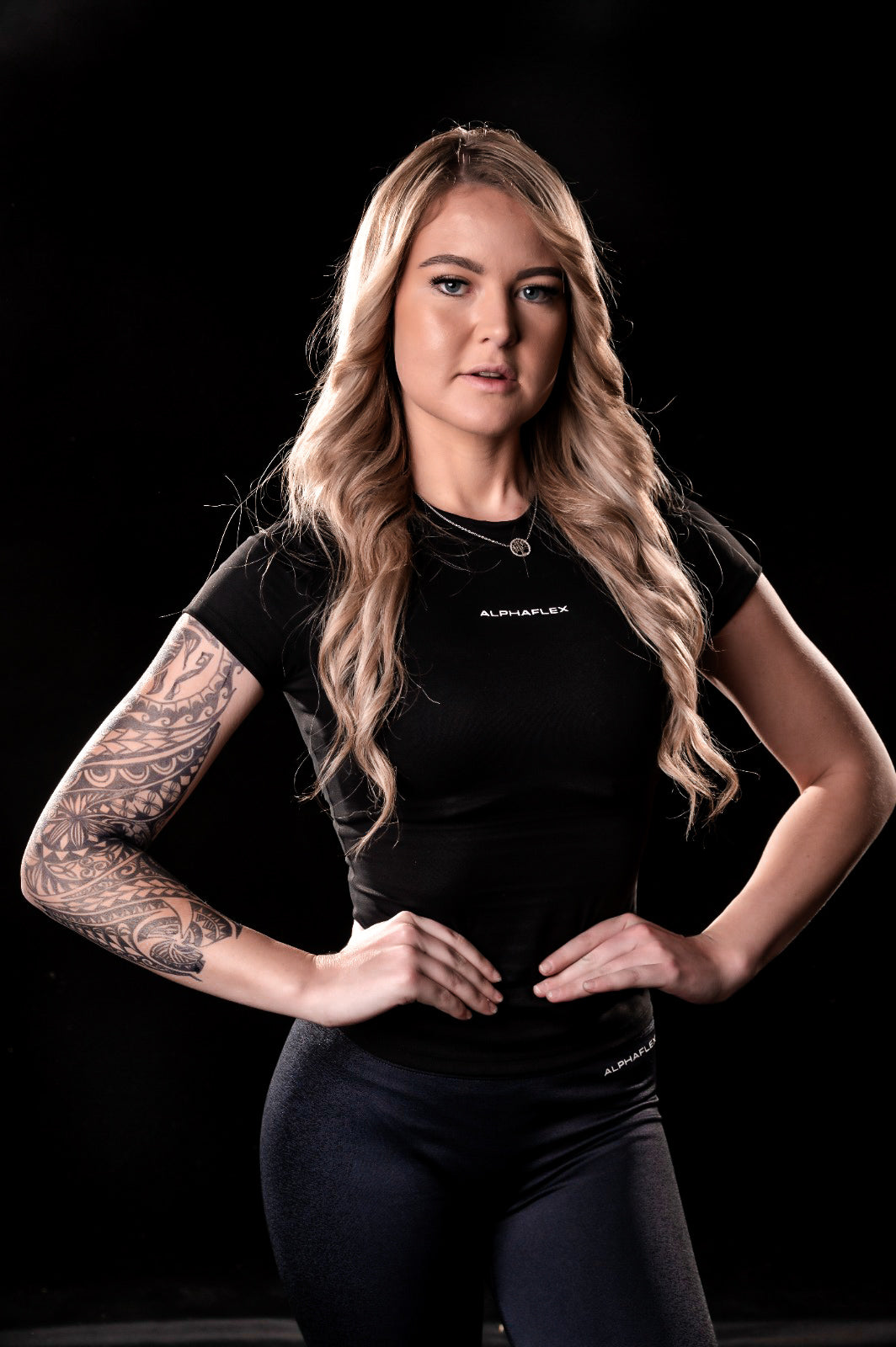 FLEX 2.0 black compression tee